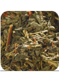 Thé vert orange sanguine et ginseng