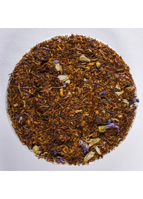 Rooibos Baies de Goji, thé rouge d'Afrique avec fruits et pétales de fleurs