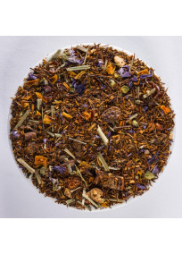 Rooibos d'été, thé rouge d'Afrique aromatisé Fraise, Pamplemousse et Orange.