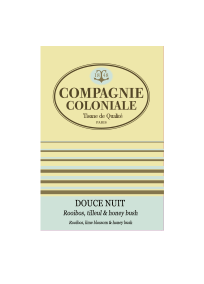 boite 25 sachets berlingo de tisane douce nuit compagnie & co