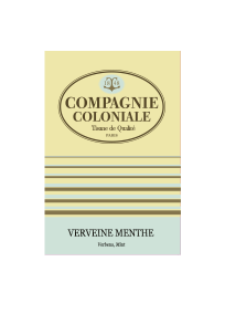 Boite 25 sachets berlingo de tisane verveine menthe compagnie & co