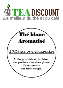 Thé blanc 170 ans Compagnie & co