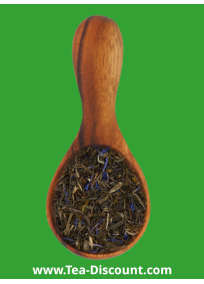 Thé blanc Victoria's Garden aromatisé à la bergamote et fleurs bleues.