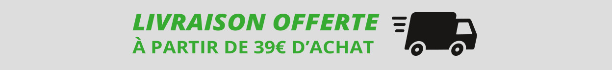 Livraison offerte à partir de 39 euros d'achat